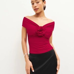 Reformation Emerald Knit Top